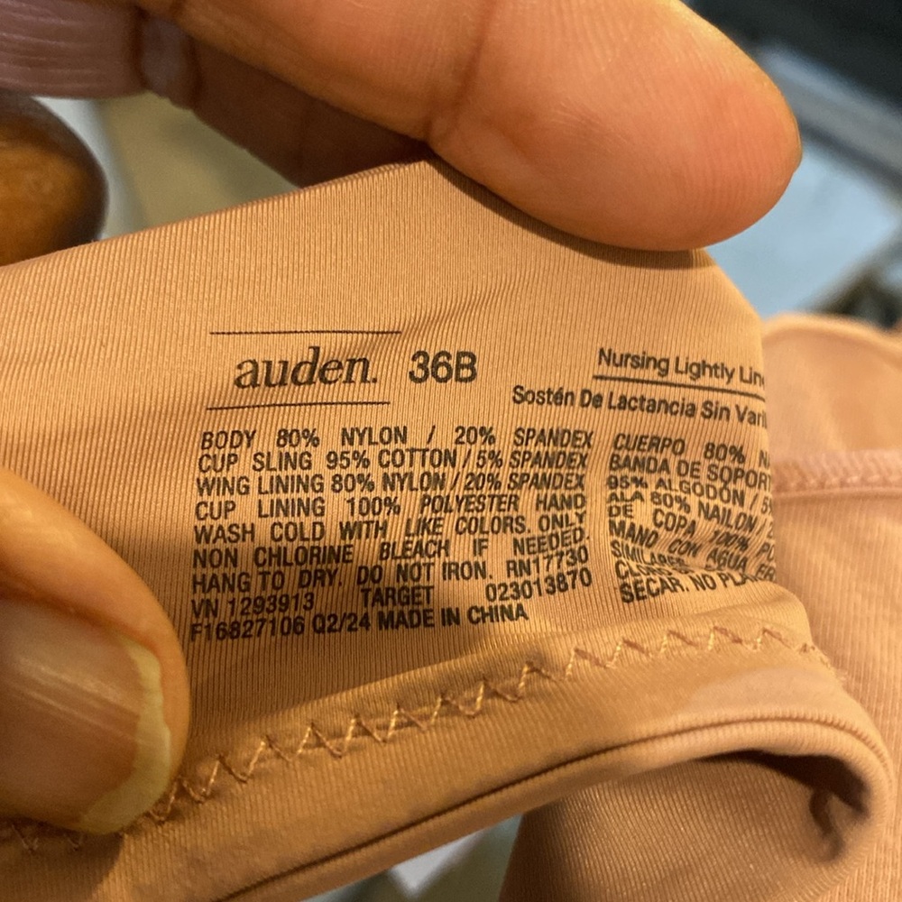 Auden size 36B Nursing Bra New With Tags - Picture 4 of 5